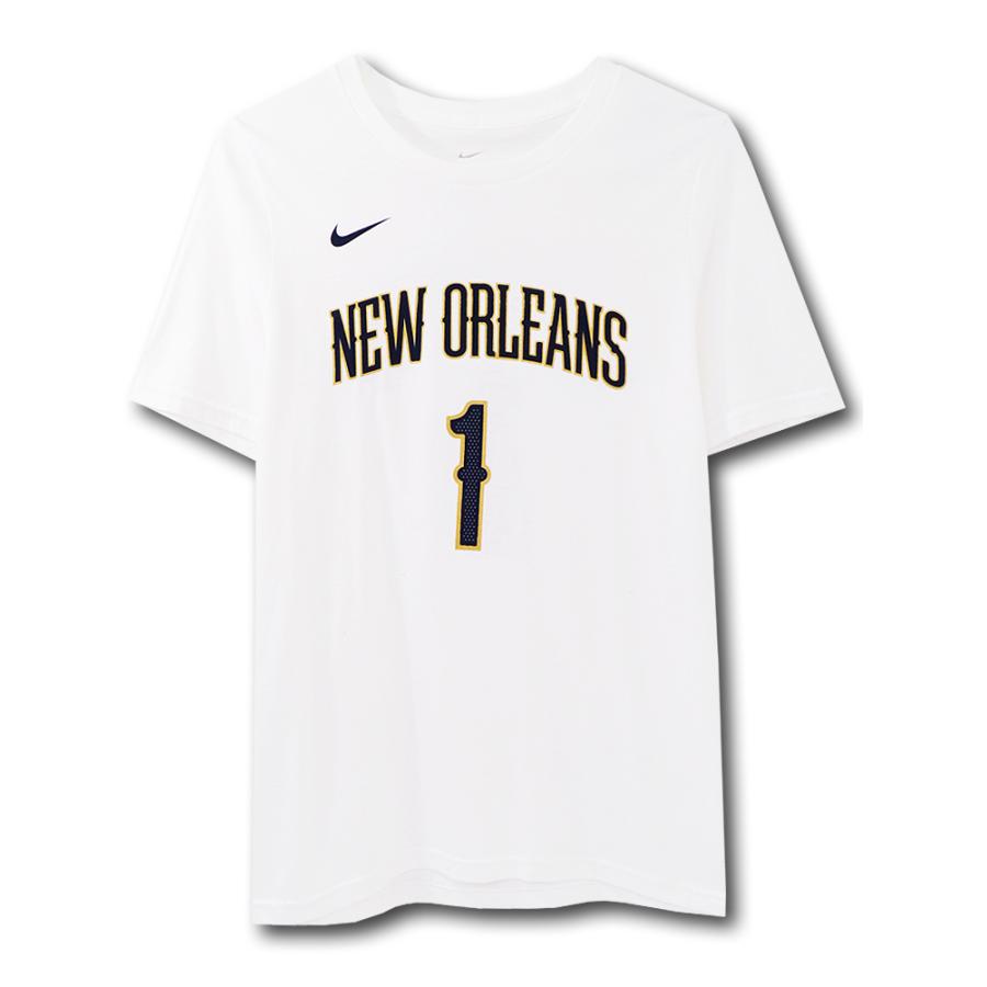 メーカー直送 ジュニア ナイキ Nba ペリカンズ ザイオン ウィリアムソン Tシャツ Nike Zion Williamson New Orleans Pelicans T Shirt キッズ ユース 白紺ゴールド Nk424 Babylonrooftop Com Au