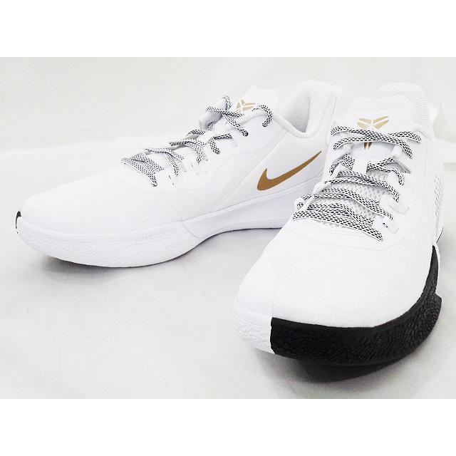 訳あり セール Nike Mamba Fury ナイキ コービー バスケットシューズ バッシュ 白黒メタリックゴールド 26cm Wa698 Wa698 Hoop Town 通販 Yahoo ショッピング