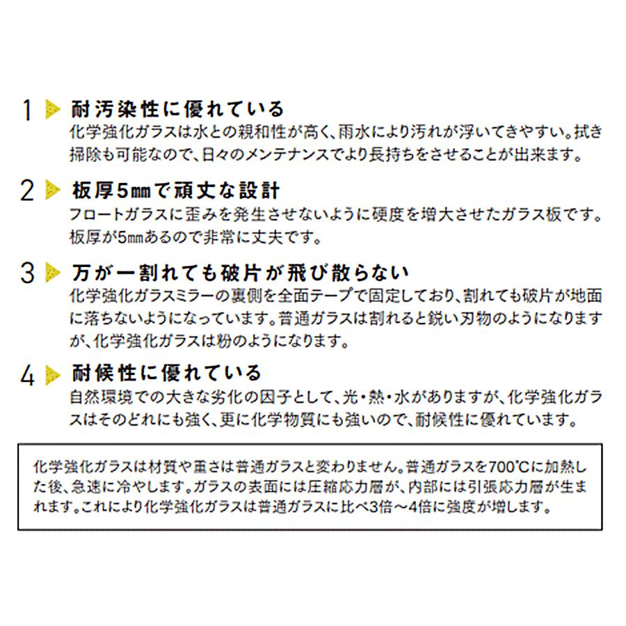 カーブミラー 安全ミラー 丸型 600φ 強化ガラス ポール用取付金具付き