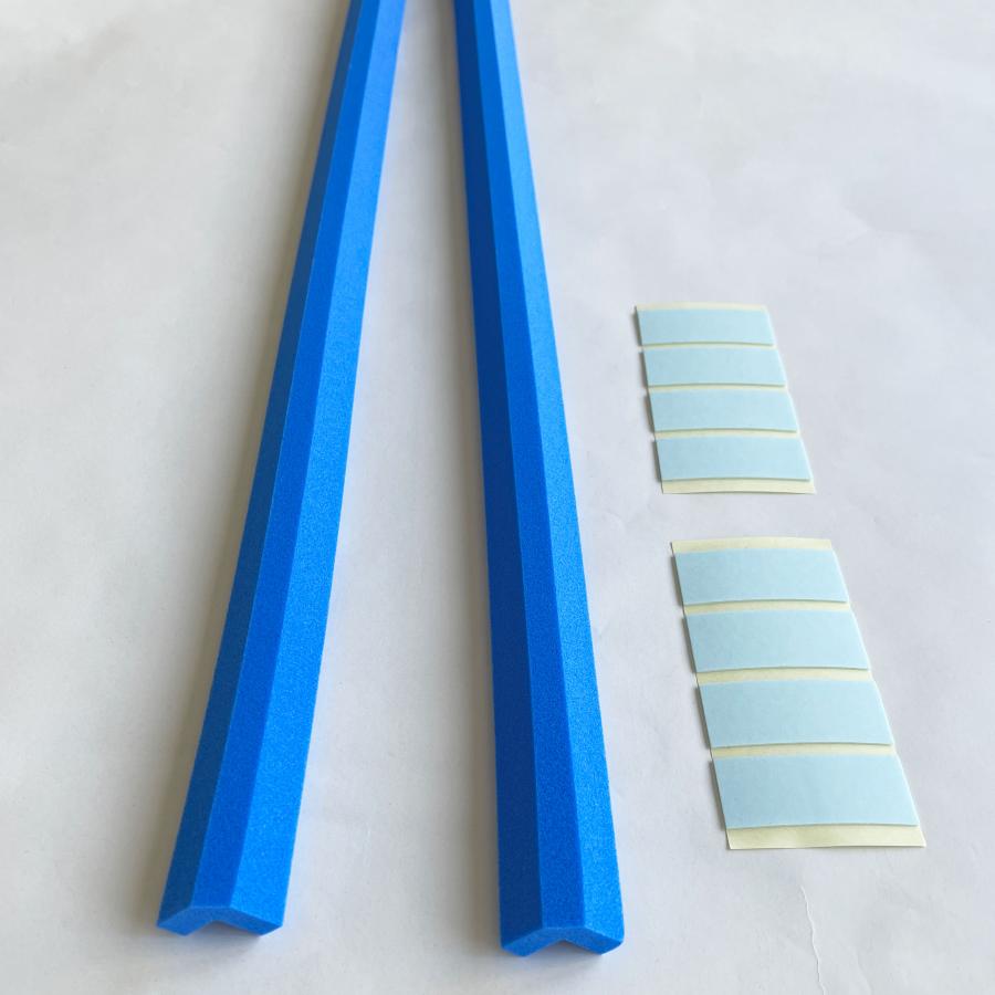 コーナーガード クッション 2本入り L字型 25×25（黄・グレー・黒・青