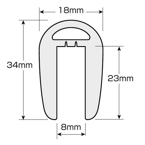 H鋼カバー L型アングル 対応厚 7〜8mm レモンイエロー エッジ部 保護