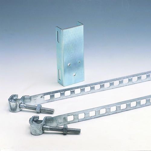 カーブミラー用取付金具 2面鏡 130〜250φ電柱用取付金具 厚板