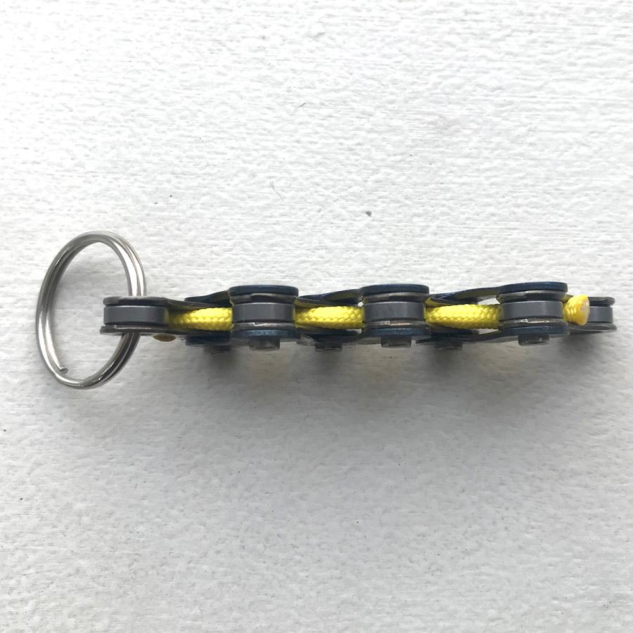 自転車チェーンキーホルダー ジグザグ イエロー アクセサリ kpsk083 |  | 02