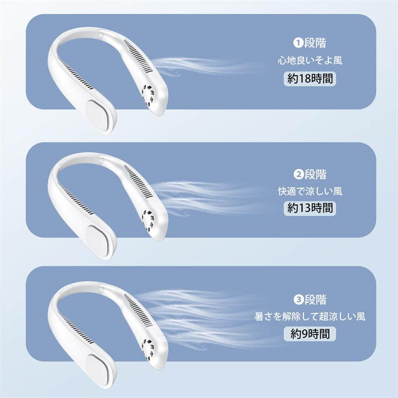 首掛けエアコン 首かけ扇風機 ネックファン 首掛け扇風機 ハンズフリーファン 羽なし ハンディーファン 軽量 USB 360度冷却 携帯扇風機 節電 省エネ 超PayPay祭｜hope1993｜16