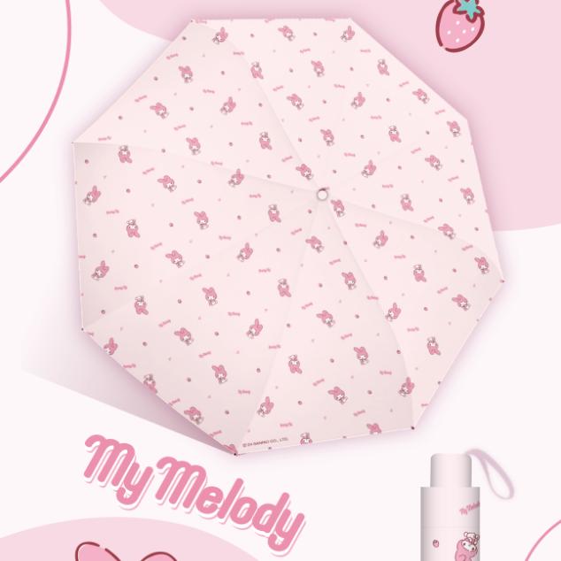 マイメロ 傘 キャラクター 日傘 立体 折りたたみ傘 UVカット マイメロ 傘 キャラクター 日傘 立体 折りたたみ傘 UVカット
