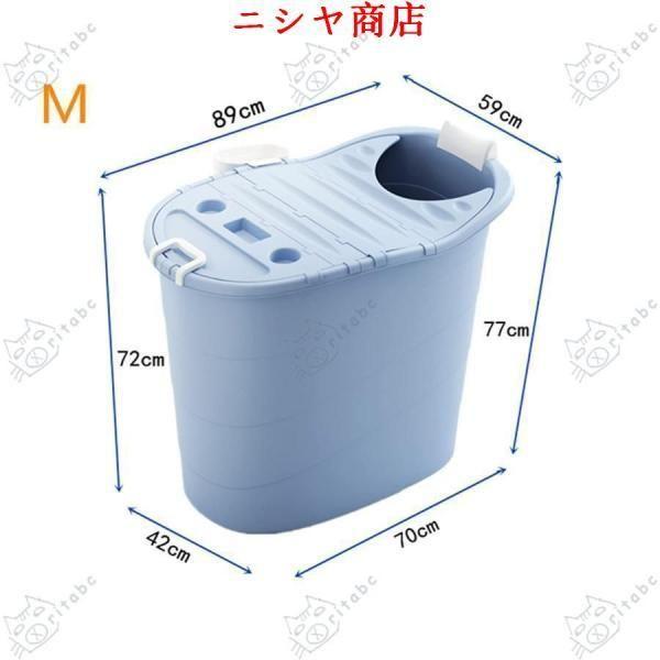 浴槽浴槽はどこにでも設置可能浴槽ポータブル浴槽すべての年齢層に適しています大人の子供ふた付きの看護浴槽丸型浴槽大人用浴槽家庭用浴槽プラスチック製浴槽節_12
