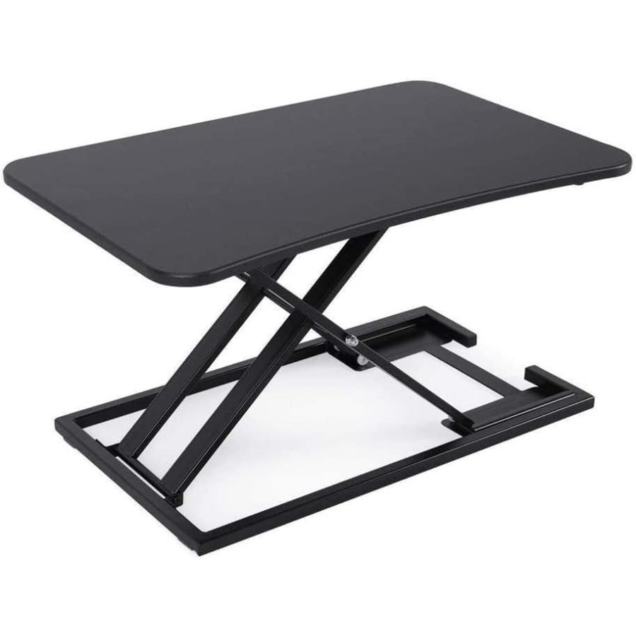 スタンディングデスク 卓上 73x47cm 高さ調整 多機能 テーブル 小型 持ち運び 折りたたみ 無段階 座位 立位 両用 オフィス 家具 空?活用_2
