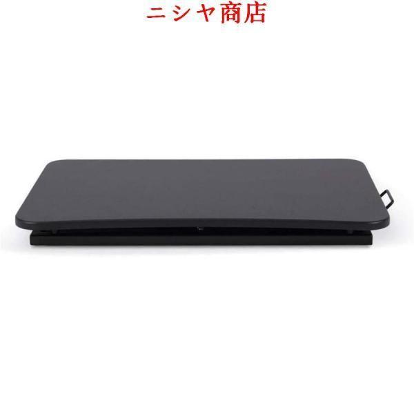スタンディングデスク 卓上 73x47cm 高さ調整 多機能 テーブル 小型 持ち運び 折りたたみ 無段階 座位 立位 両用 オフィス 家具 空?活用_7