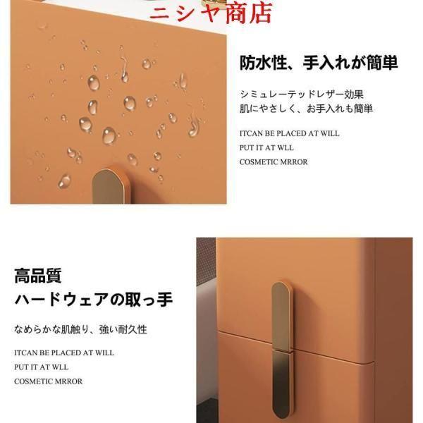 サイドキャビネット ベッドサイド 収納 大理石スラブ 引き出し付 ナイトテーブル 幅 25-40cm スリム ソファー用 サイドチェスト 模様替え 家具 空?活用_4