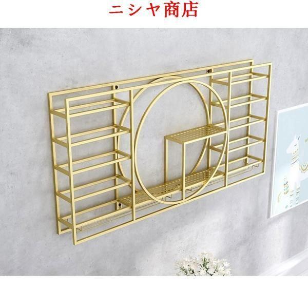 壁掛け ワインラック 工業用 錬鉄製 産業風 ホーム レストラン ワインキャビネット 装飾 ワイングラス フルート 空間活用 模様替え 家具 装? 室内用品 飾り_3