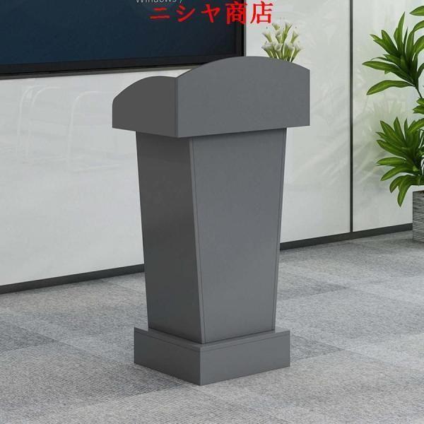 演説台 演台 スピーチテーブル 木製 書見台 セレモニー デスク 会議 メインテーブル 収納棚付 マイク 組み立て 家具 模様替え 空?活用 事務用品 整理 演出_10