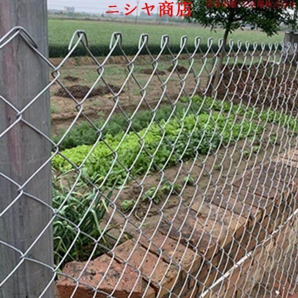 金網フェンス 溶融亜鉛メッキ ワイヤーメッシュ チェーンリンク 