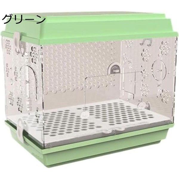 鳥かご 鳥ケージ 大型 豪華セット 透明アクリル 鳥籠 大きいケージ バードケージ インコ ケージ オウムケージ お掃除簡単 自動給餌器_2