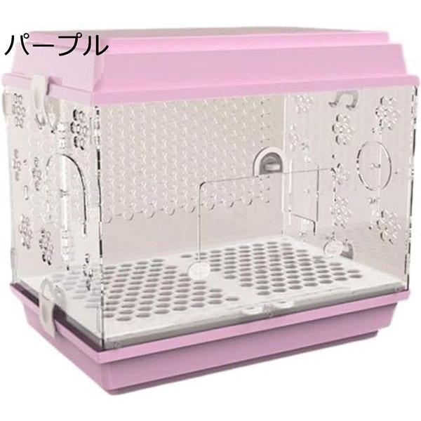 鳥かご 鳥ケージ 大型 豪華セット 透明アクリル 鳥籠 大きいケージ バードケージ インコ ケージ オウムケージ お掃除簡単 自動給餌器_4