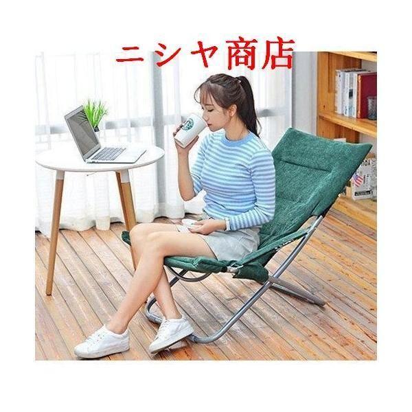 母の日実用▲お昼寝 椅子 ラウンジチェア 折りたたみ オフィスランチ休憩用チェア ポータブル 多機能チェア 四段高さ調整 冬夏に適用_3