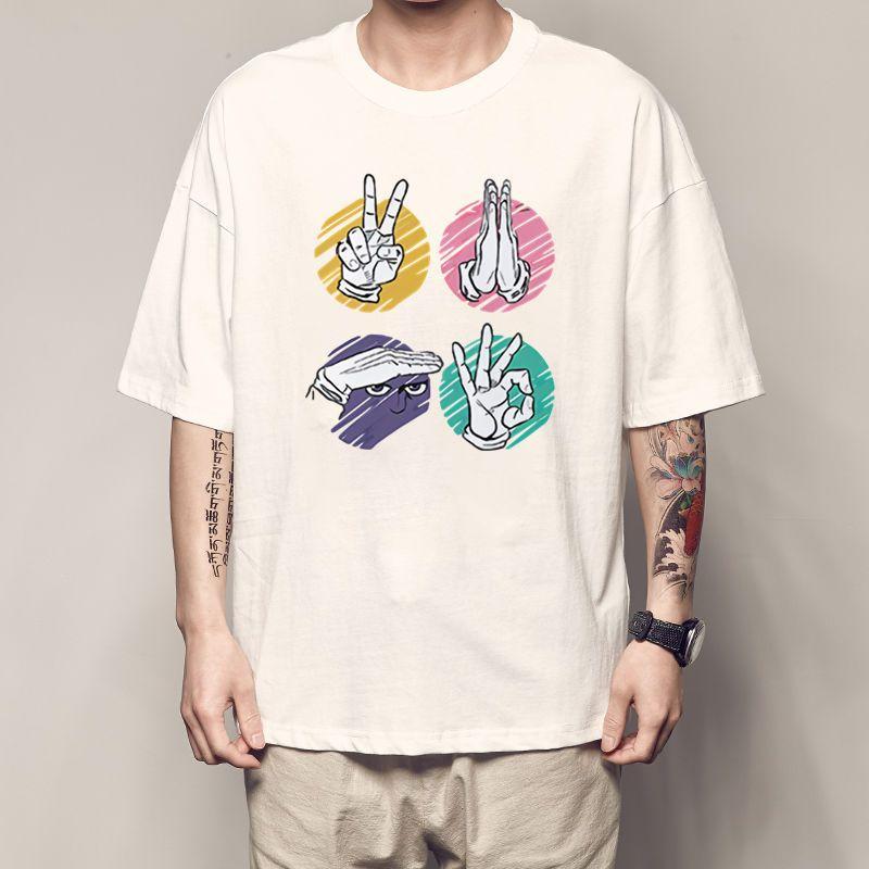 ジョジョの奇妙な冒険 tシャツ 半袖 キラークイーン 岸辺露伴 ジョジョの奇妙な冒険 tシャツ 半袖 キラークイーン 岸辺露伴