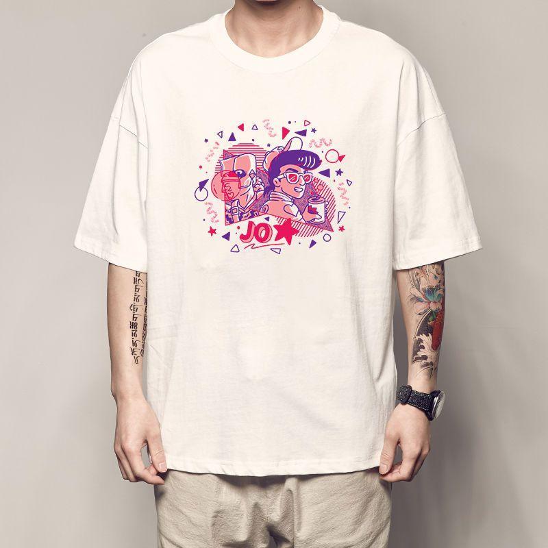 ジョジョの奇妙な冒険 tシャツ 半袖 キラークイーン 岸辺露伴 ジョジョの奇妙な冒険 tシャツ 半袖 キラークイーン 岸辺露伴
