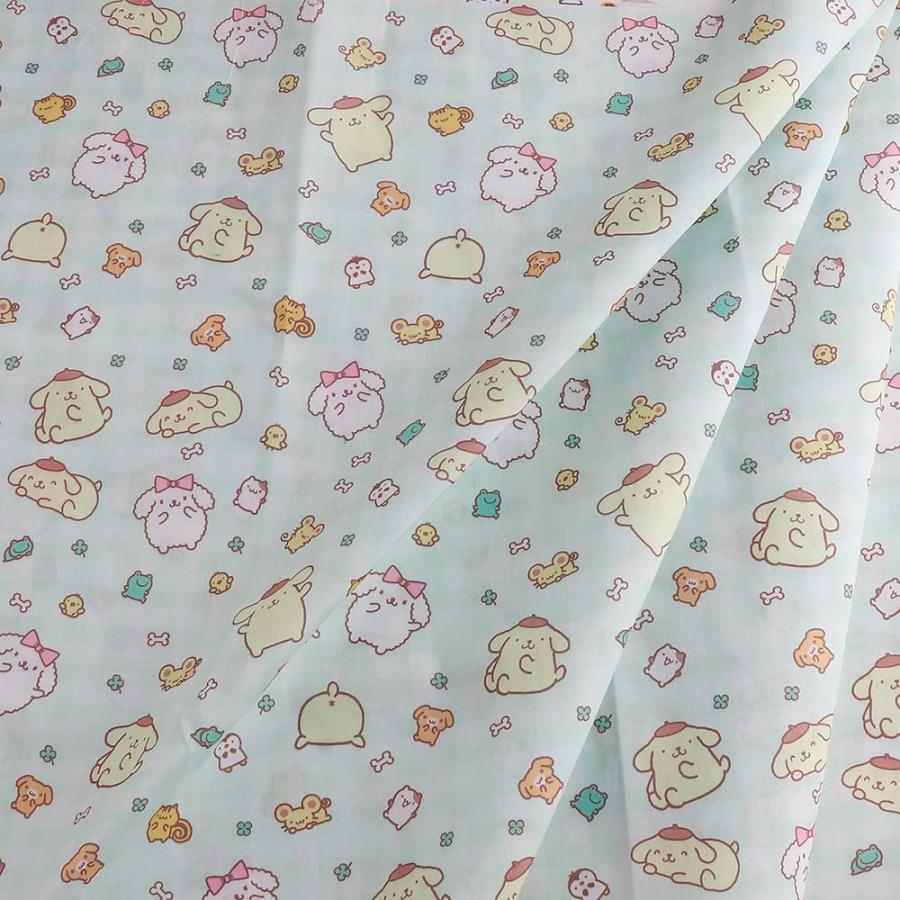 ポムポムプリン 布 生地 パッチワーク布 ハギレ かわいい