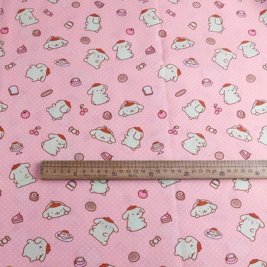 ポムポムプリン 布 生地 パッチワーク布 ハギレ かわいい