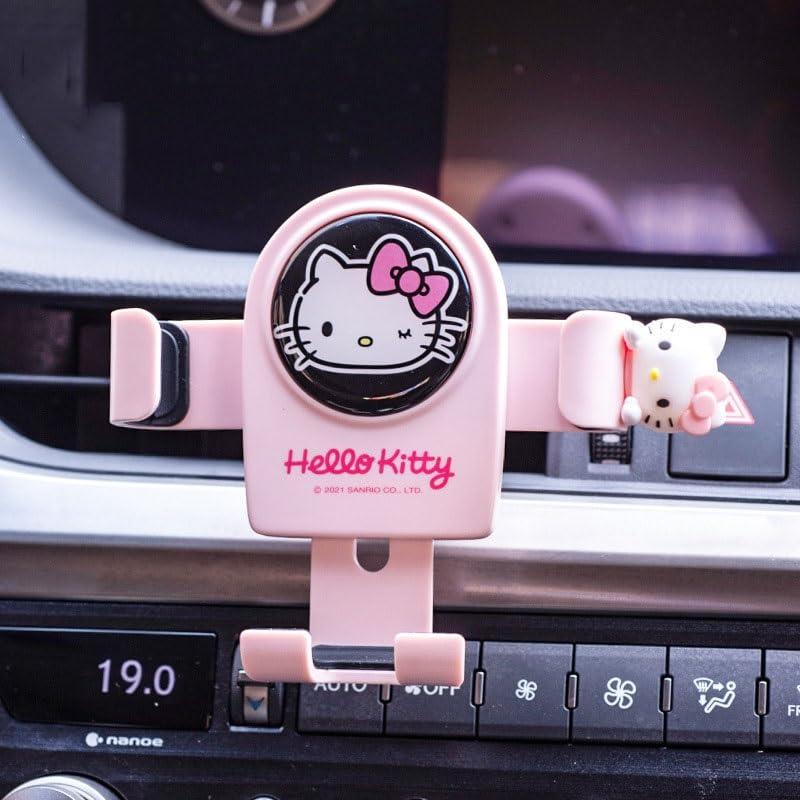 キティ スマホホルダー 車 スマホスタンド 車用電話ホルダーマウント