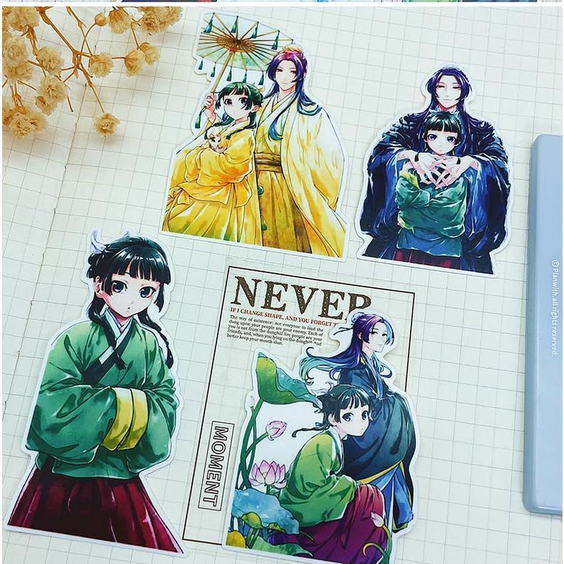 薬屋のひとりごと 全12巻セット　猫猫のお薬手帳シール 薬屋のひとりごと シール ステッカーセット 人気 キャラクター