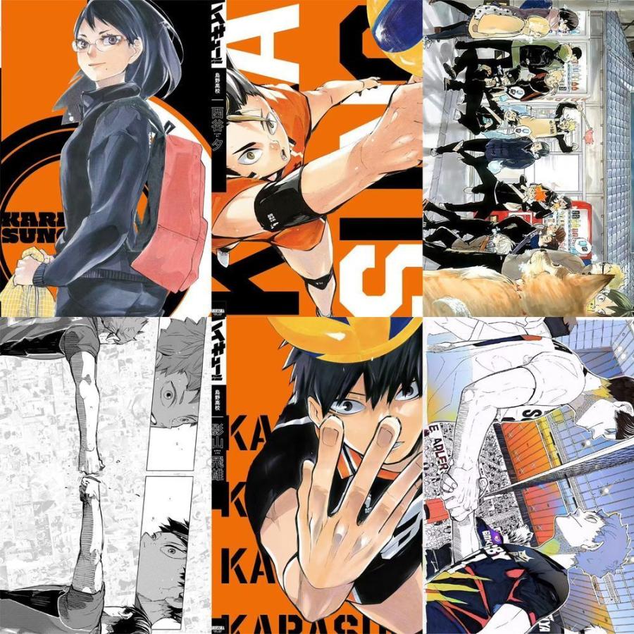 ハイキュー マンガセット＋グッズ ハイキュー!! グッズ ステッカー 108枚 入り 漫画原稿 風 シール