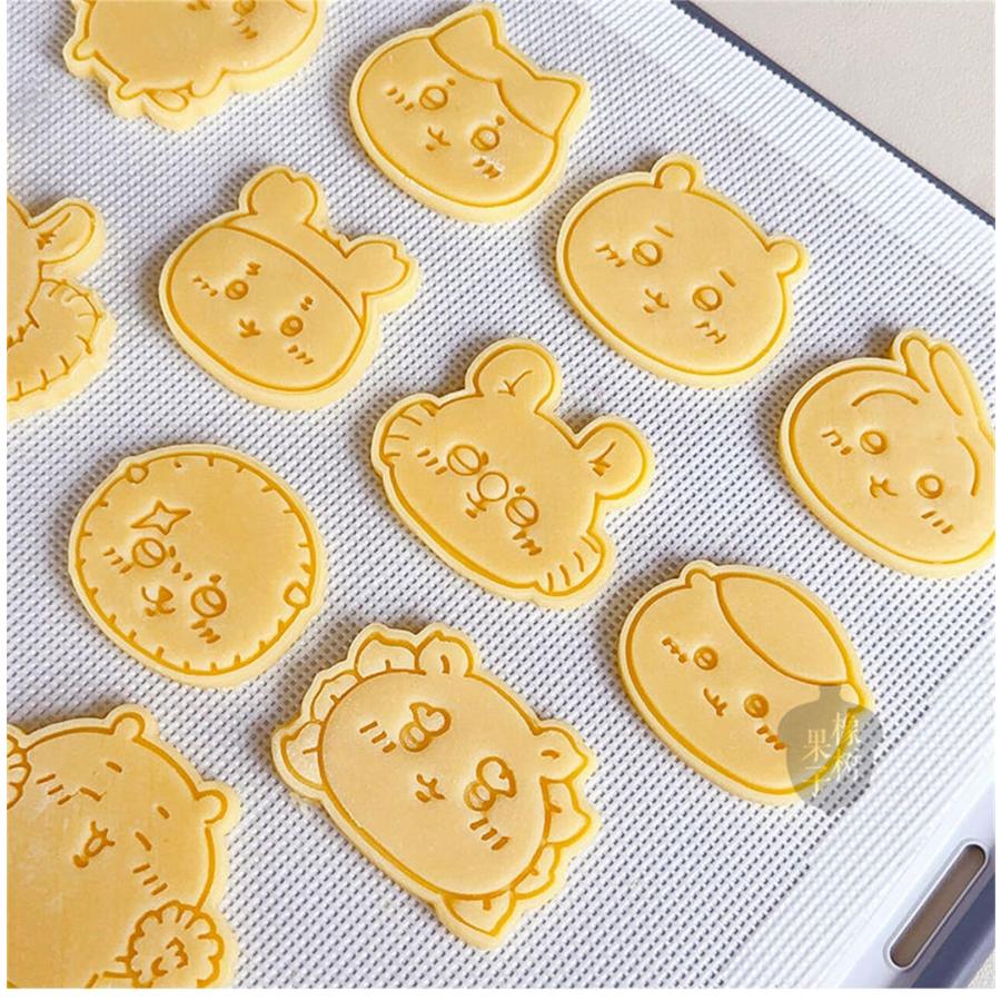 8点セット クッキー型抜き ちいかわ ハチワレ うさぎ モモンガ ハチワレ DIY焼き型 可愛い 手作り お菓子型 かわいい 家庭用 日常用 クッキーの型 |  | 01