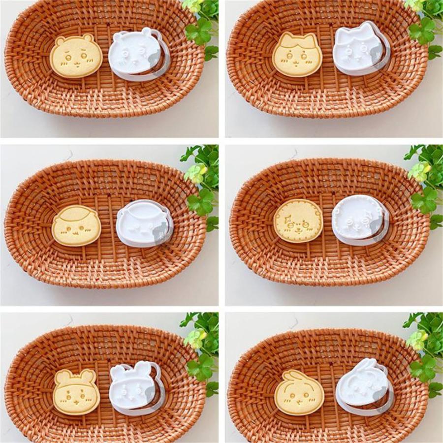 8点セット クッキー型抜き ちいかわ ハチワレ うさぎ モモンガ ハチワレ DIY焼き型 可愛い 手作り お菓子型 かわいい 家庭用 日常用 クッキーの型 |  | 02