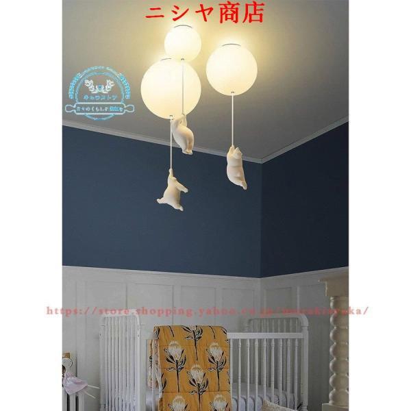 Sサイズ 熊 子供部屋 シーリングライト 工事必要 LEDランプ 天井照明 玄関照明器具 ペンダント シャンデリア 廊下 ダイニング リビング 寝室 創意 欧米簡約 室内の画像
