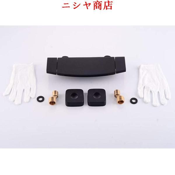 浴槽の蛇口 壁には滝バスタブ浴室の蛇口ブラックバスタブ蛇口ホット＆コールドシャワーをマウント (色 : Black Size : Free size)_5