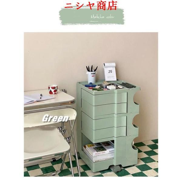 ワゴン 引き出しを動かす サイドテーブル 収納ラック キャスター付き モダン オフィス サイト収納 おしゃれ デザイナーズ ワゴン キッチン スリム 3段