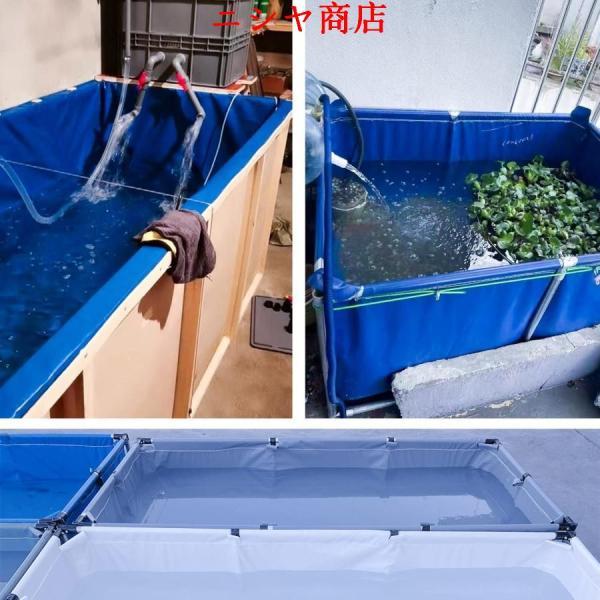 アップグレード 大型水槽 立体養魚池 水槽 ホワイトスタンド付き