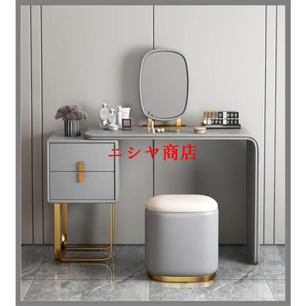 母の日イタリア式高級ドレッサー 、スツール、チェスト、LEDミラー付き