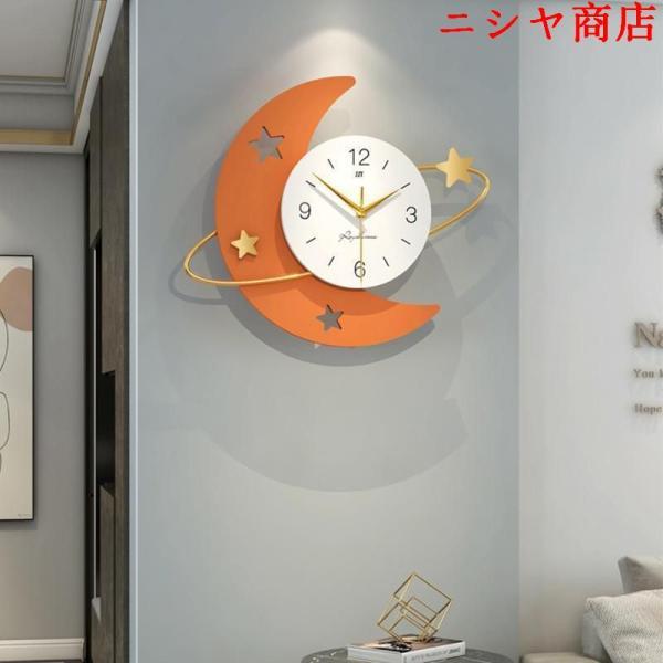 掛け時計 部屋飾り 壁掛け時計．アンティーク5941 51X43CM】掛け時計 壁掛け時計 おしゃれ クロック 月星 デザイン 子供