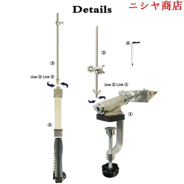 固定角研ぎ器 包丁研ぎ器 4種類の砥石付き 研ぎ角度調整可能 厨房?飲食店向け_5