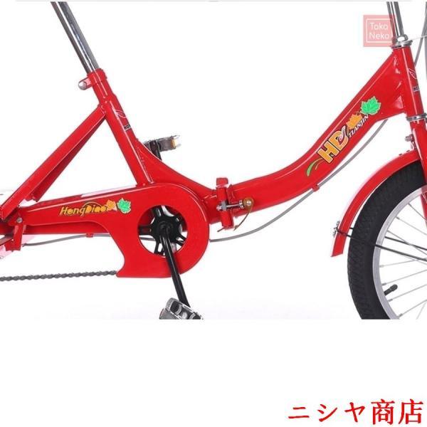 大人用三輪車 高齢者用ペダル自転車 3輪クルーザーバイク 16インチホイール 1段変速 大人用バスケット付き折りたたみ式三輪車 大型バスケット付き リクリエーシ_2
