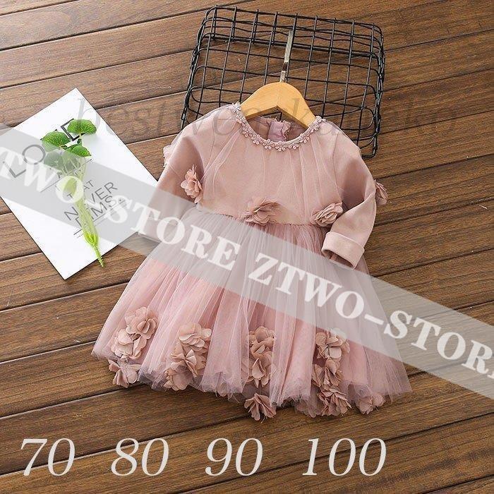 レビューで送料無料 着物 セレモニードレス キッズベビー女の子フォーマルワンピースドレスチュール ベビードレス子供ドレスフォーマル女の子ベビー服 赤ちゃんワンピース可愛い結婚式発表会お宮参り出産祝い七五三可愛い長袖70 80 90 100cmピンク Www Threeriversofs Com