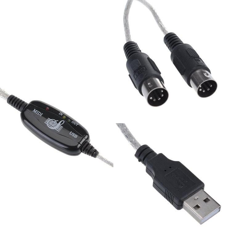USB MIDI ケーブル 楽器とPCを簡単接続 ドライバ 内蔵 USB給電 HOP-USBMIDI｜hopestar2018｜03