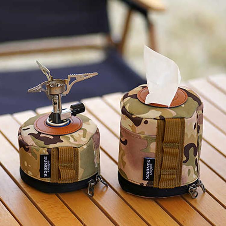 アウトドア用OD缶ケース 迷彩柄 230G用 450G用選択可 900D