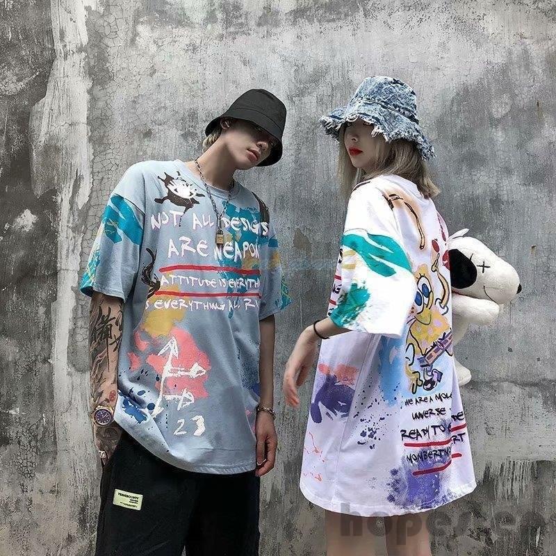 Tシャツ メンズ レディース タイダイ柄 半袖 夏 トップス ゆるい 韓国ファッション 原宿系 ヒップホップ ダンス カジュアル ストリート風 個性的 Hop Tbr5p5z4 Hope Step 通販 Yahoo ショッピング
