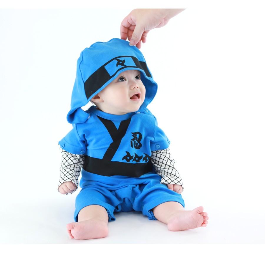 ベビー 忍者 フード付き ロンパース 女の子 男の子 忍者 ニンジャ 子供 ベビー服 子供服 Ninja 80cm 90cm Rok 7001 ホップホップキッズ 通販 Yahoo ショッピング