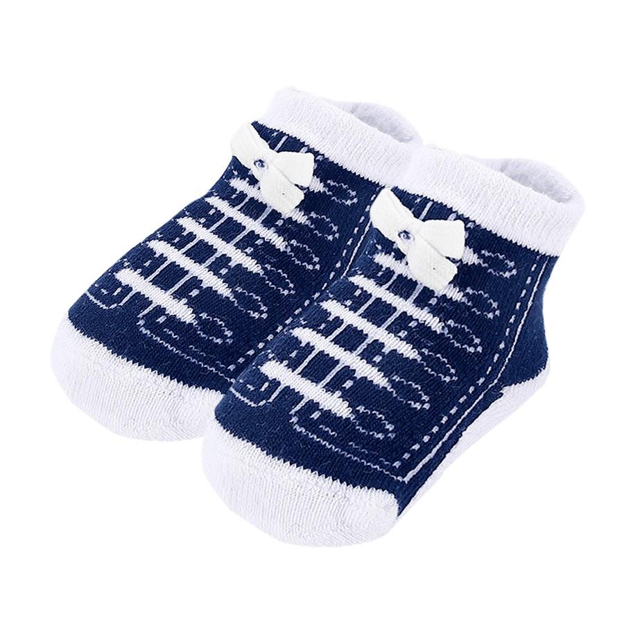 ベビー 靴下 ソックス シューズ キッズ スニーカー風 紐靴風 男の子 女の子 1足 かわいい 出産祝い 誕生日 プレゼント 7 11cm メール便送料無料 Sho Sneakersocks ホップホップキッズ 通販 Yahoo ショッピング