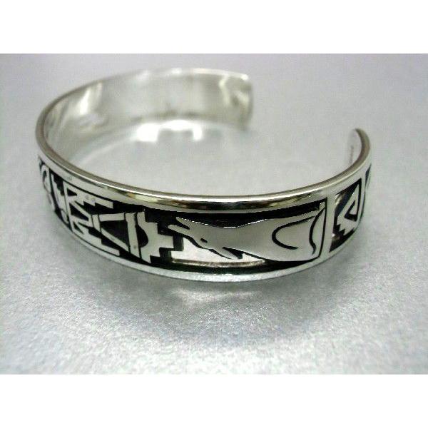 ホピ バングル Dwayne Lomayestewa 蝶とオウム : ホピ屋 - 通販