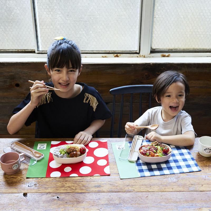 ランチョンマット 2枚セット お名前シール付き HOPPE ホッペ 日本製