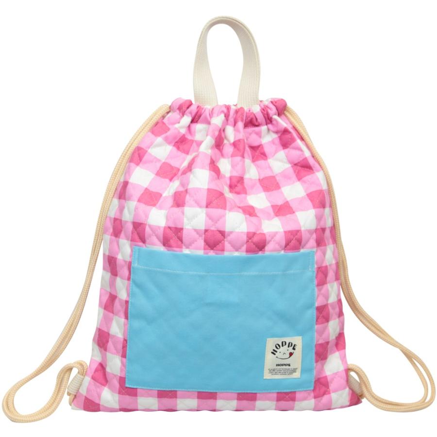 ピンクチェック ナップサック オールハンドメイド 安心の日本製 Hoppe ホッペ 日本製 手作り 入園入学準備 入園入学グッズ 子供用ナップサック キッ Np Hoppe 通販 Yahoo ショッピング