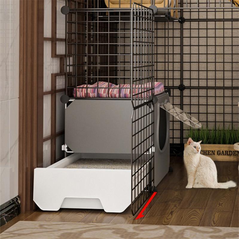 [即日発送] 猫 ケージ 4層3列2行 超大型猫用ゲージネコ ケージ可能なお手入れ簡単小動物 ケージ猫のゲージ 室内用スライド式ロック広々スペース室内飼い小動物 【DG2670571081】(13641円)