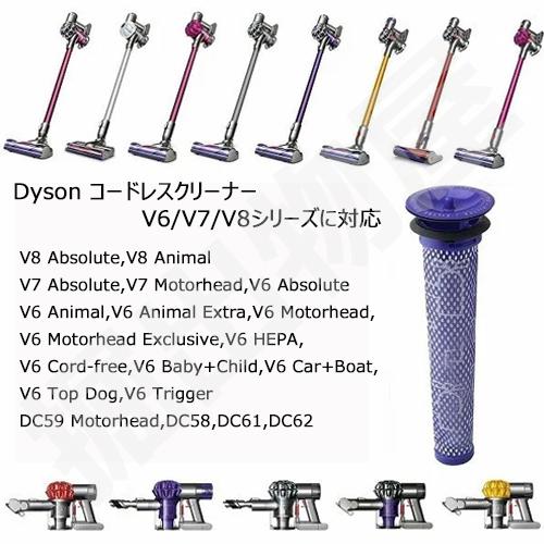 ダイソン プレモーター フィルター 互換品 ２本セット V8 V7 V6 DC58 DC59 DC61 DC62 DC74 対応 JK9-13 コード 06786-x2 | Dyson | 01