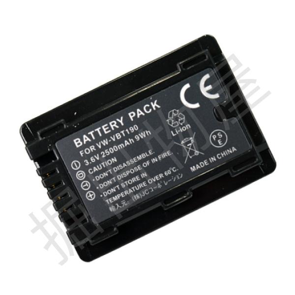 2個セット パナソニック (Panasonic) VW-VBT190-K 互換バッテリー