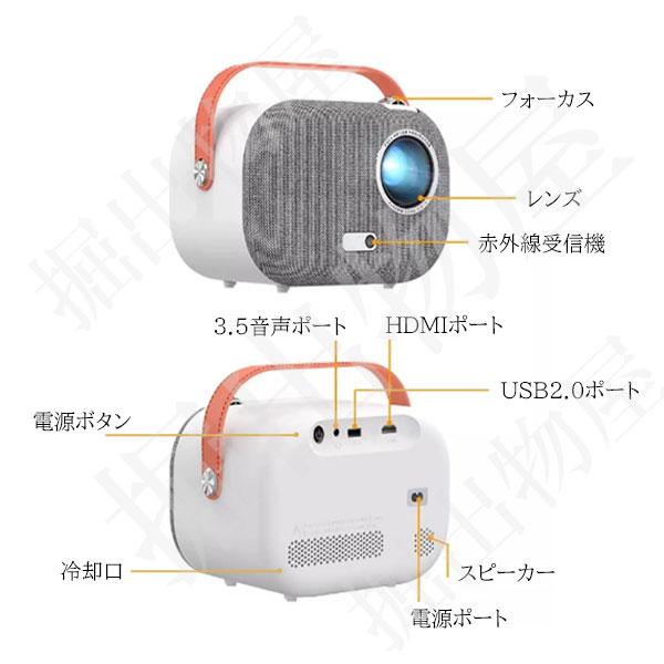 Jecos プロジェクター SUN700 天井投影 小型 家庭用 4K wifi スクリーン 超小型 天井 ラッピング対応 09312