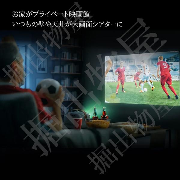 Jecos プロジェクター SUN700 天井投影 小型 家庭用 4K wifi スクリーン 超小型 天井 ラッピング対応 09312